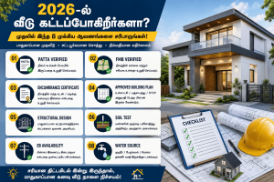 2026-ல் வீடு கட்டப்போகிறீர்களா? முதலில் இந்த 8 முக்கிய ஆவணங்களை சரிபாருங்கள்! 🏡